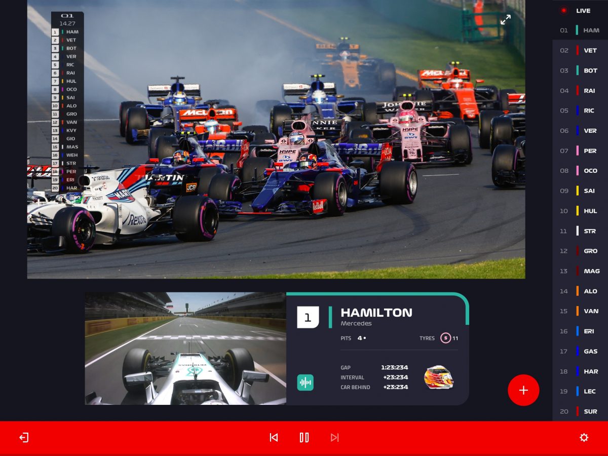 Formula 1 launches OTT streaming app