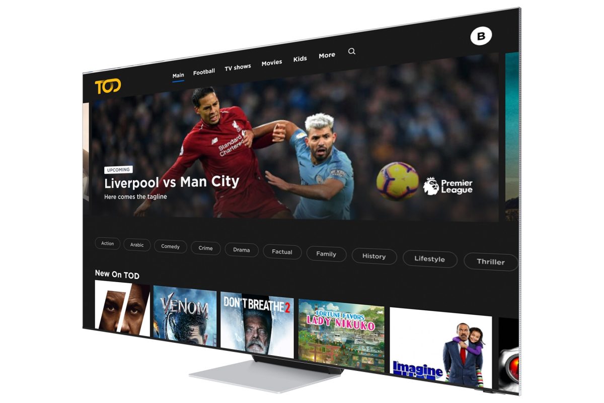 Samsung Electronics new partnership with TOD to grant Smart TV users the first access to TOD TV app providing live sports and entertainment content 