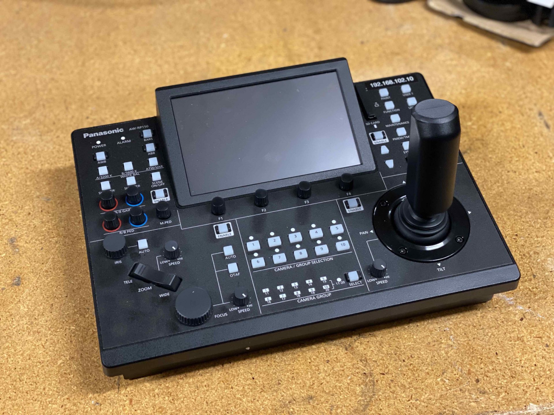 panasonic touchscreen remote camera controller