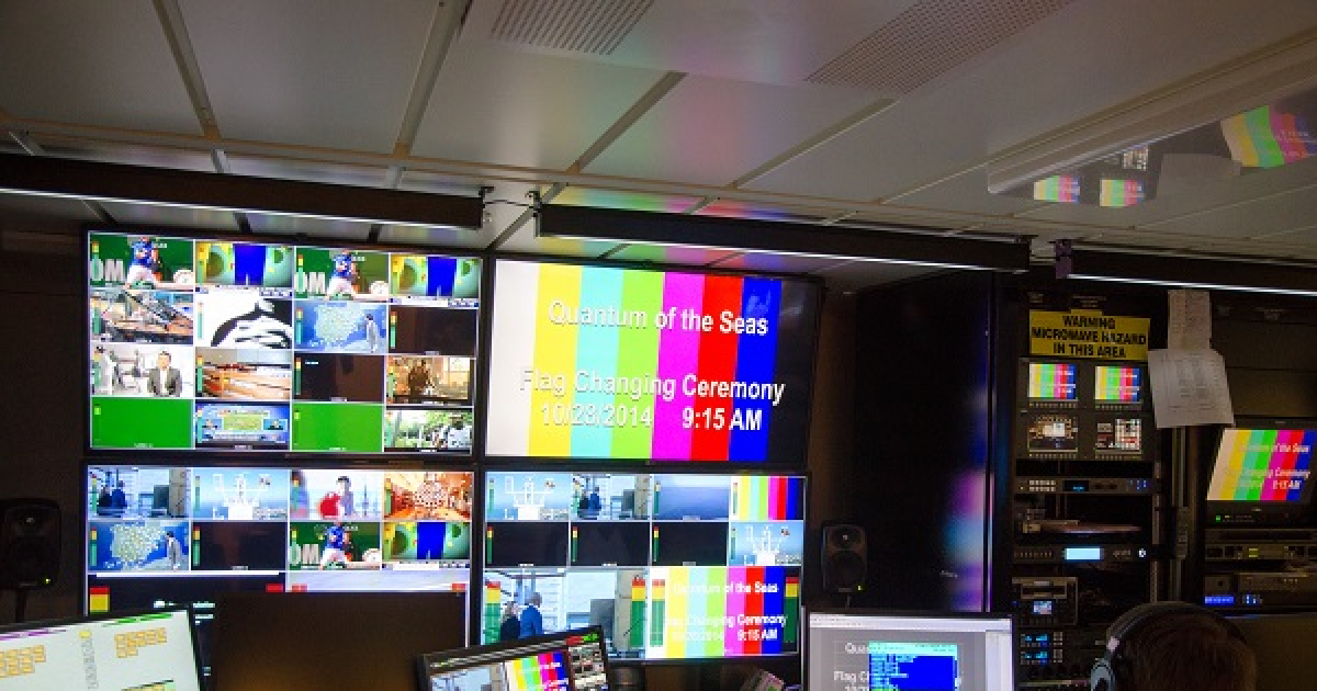 PICTURES Largest HD IP TV broadcast system at sea Digital Studio