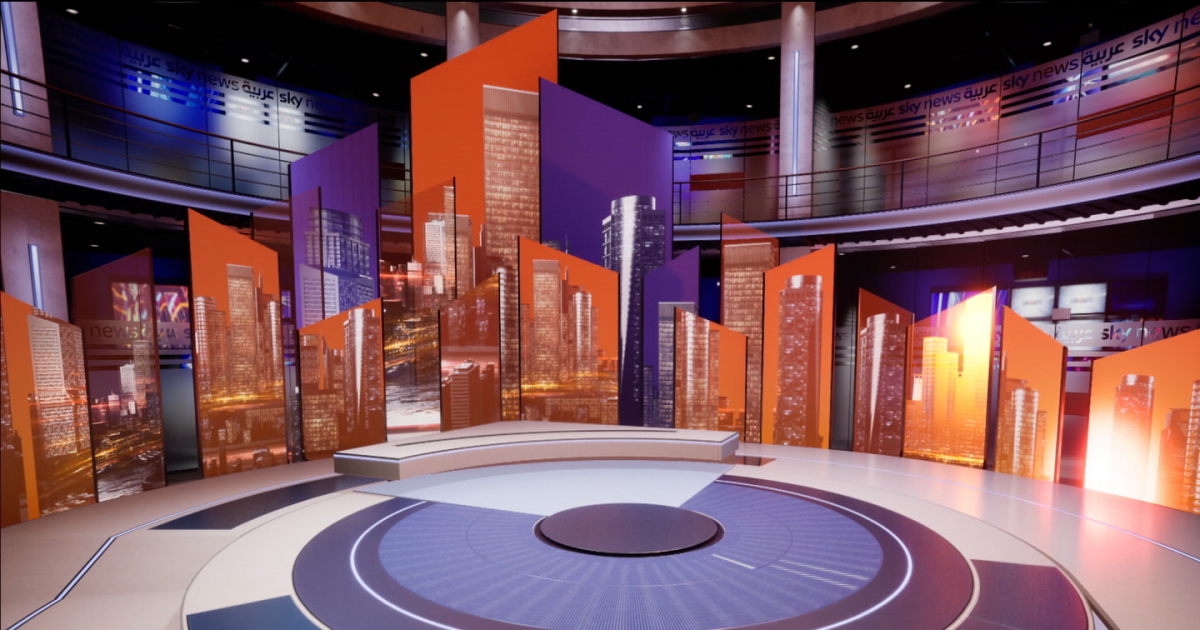 Sky News Arabia Unveils Mena S First Virtual News Studio Digital Studio Middle East