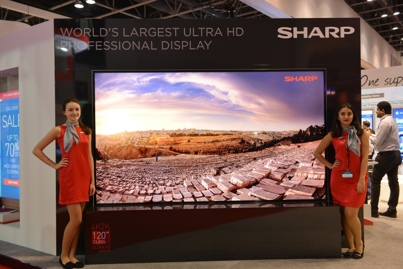 120-inch, 4K, Display, Google news, Infocomm, InfoComm MEA, Middle East, New, Product, Sharp, Ultra HD, News, Consumer-facing Tech 120-inch, 4K, Display, Google news, Infocomm, InfoComm MEA, Middle East, New, Product, Sharp, Ultra HD, News, Consumer-facing Tech