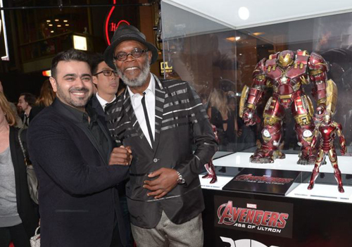 Mohammed Khammas, CEO of AAHG, with Marvel franchise star Samuel L Jackson. Mohammed Khammas, CEO of AAHG, with Marvel franchise star Samuel L Jackson.