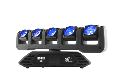 The new Rogue R1 FX-B has five individually-controlled pixel mappable 15-watt RGBW LEDs. The new Rogue R1 FX-B has five individually-controlled pixel mappable 15-watt RGBW LEDs.