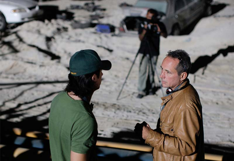 Director Ali Mostafa and producer Tim Smythe discuss a shot on the set of City of Life, the first multi-lingual full length feature from an Emirati to be entirely funded by UAE investors and shot in the UAE. Read more about the film here. EXCLUSIVE: City of Life