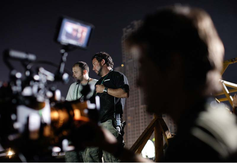 On the set of the first fully Emirati-funded feature-length movie, City of Life. On the set of the first fully Emirati-funded feature-length movie, City of Life.