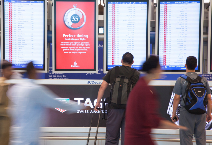 DXB airport will now be on TV. DXB airport will now be on TV.