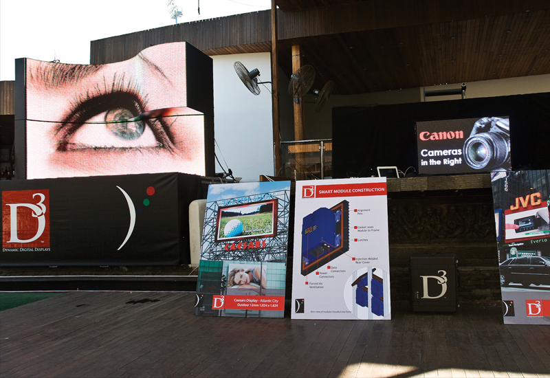 D3LED products on display at the company's roadshow in Dubai. D3LED products on display at the company's roadshow in Dubai.
