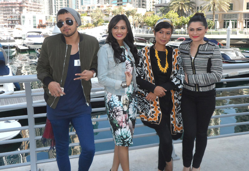From left: Nurali Bin Nadzwan (actor) Hanna Aqeela Binti Mohd Rosni (actress) Wan Sariah Binti Wan Jaafar (producer) Tengku Putri Najuwa Binti Tengku Yusof (actress). From left: Nurali Bin Nadzwan (actor) Hanna Aqeela Binti Mohd Rosni (actress) Wan Sariah Binti Wan Jaafar (producer) Tengku Putri Najuwa Binti Tengku Yusof (actress).