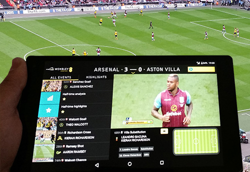 2015, 4G, Arsenal, Aston Villa, Broadcast, EE, EVS, FA Cup, FA Cup Final, Fancast, Football, Wembley Stadium, News, Delivery & Transmission 2015, 4G, Arsenal, Aston Villa, Broadcast, EE, EVS, FA Cup, FA Cup Final, Fancast, Football, Wembley Stadium, News, Delivery & Transmission