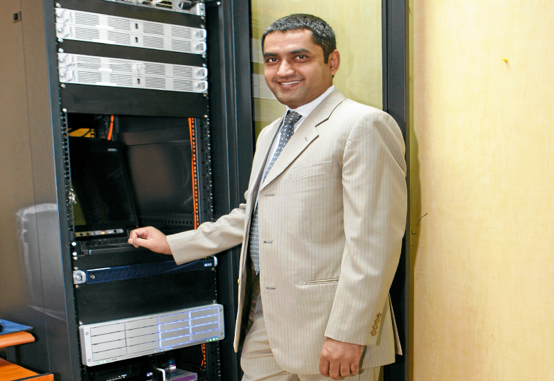 Tanvir Hussain in OBI's offices.. Tanvir Hussain in OBI's offices..
