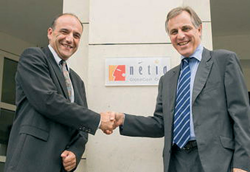 NETIA CEO Christophe Carniel (pictured left) and GlobeCast CEO Christian Pinon. NETIA CEO Christophe Carniel (pictured left) and GlobeCast CEO Christian Pinon.
