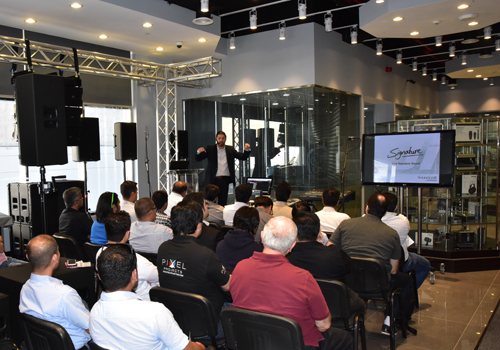 A demonstration underway at the new GSL showroom. A demonstration underway at the new GSL showroom.