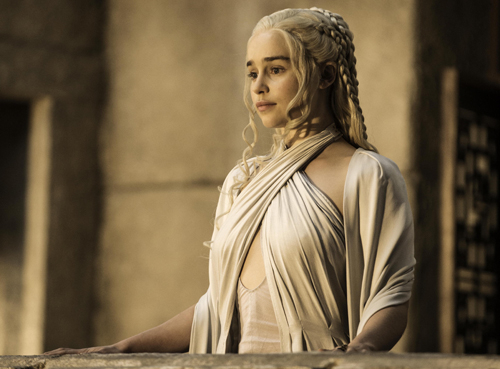 Emilia Clarke as Daenerys Targaryen/Khaleesi (Photo: Helen Sloan, HBO). Emilia Clarke as Daenerys Targaryen/Khaleesi (Photo: Helen Sloan, HBO).