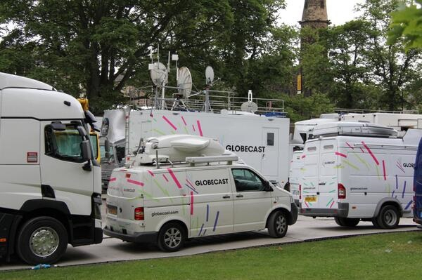 Globecast will deliver content via satellite while WinMedia will cover the backend Globecast will deliver content via satellite while WinMedia will cover the backend