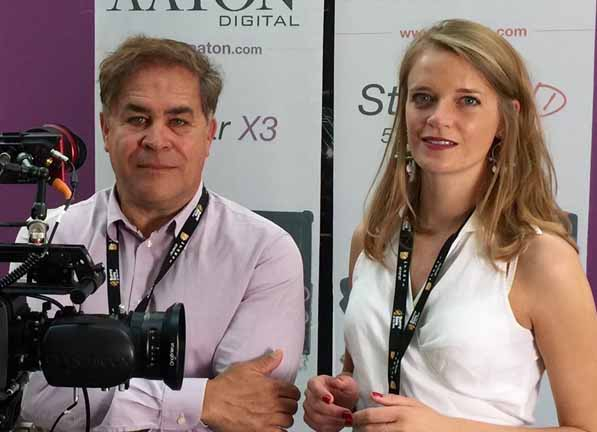 Karine Fouque (right) joins the team led by Jacques Delacoux, president of Transvideo and Aaton Digital (left). Karine Fouque (right) joins the team led by Jacques Delacoux, president of Transvideo and Aaton Digital (left).