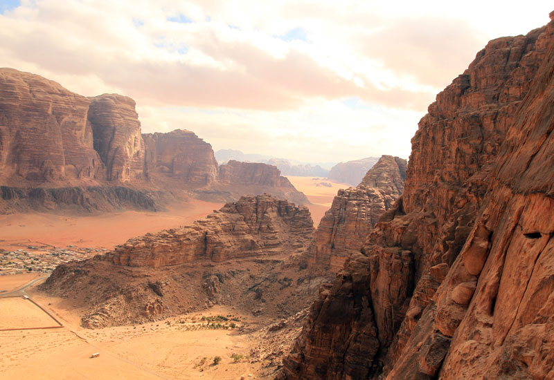 Jordan's Wadi Rum desert was used by Ridley Scott to film key sequences of The Martian. Jordan's Wadi Rum desert was used by Ridley Scott to film key sequences of The Martian.