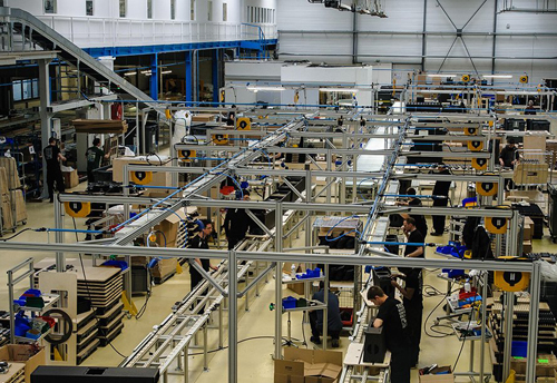 The new L'Acoustics production facility in action. The new L'Acoustics production facility in action.