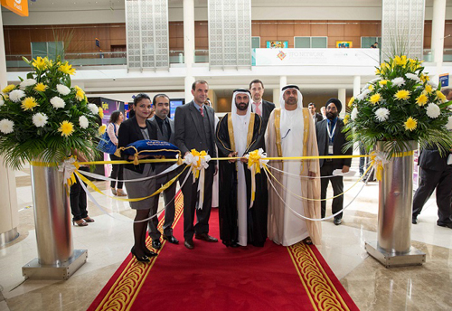 H.E. Essa Al Maidoor, Director General of the Dubai Health Authority & President of the Society of Engineers, opens the exhibition. H.E. Essa Al Maidoor, Director General of the Dubai Health Authority & President of the Society of Engineers, opens the exhibition.