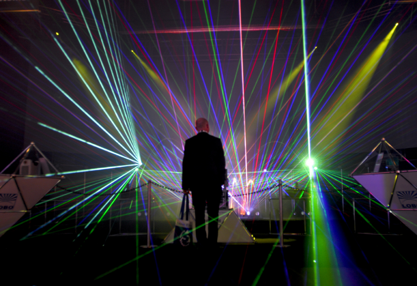 Lobo's laser light show attracted much attention at the 2009 installment of PALME Middle East. Lobo's laser light show attracted much attention at the 2009 installment of PALME Middle East.