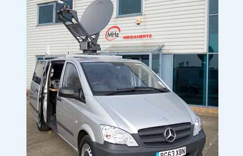 Megahertz will exhibit its newsgathering vehicle at IBC. Megahertz will exhibit its newsgathering vehicle at IBC.
