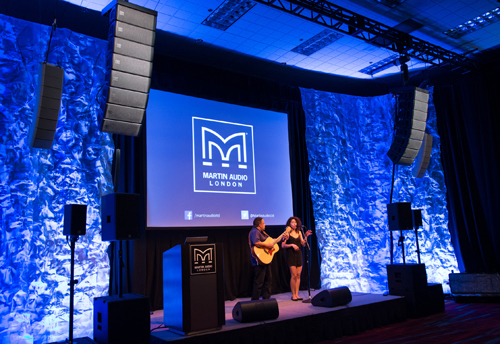 A typical Martin Audio demo room set-up. A typical Martin Audio demo room set-up.