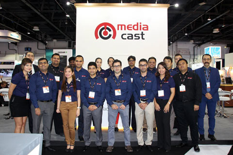The MediaCast team at CABSAT 2016. The MediaCast team at CABSAT 2016.