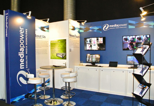 The MediaPower stand at IBC2013. The MediaPower stand at IBC2013.