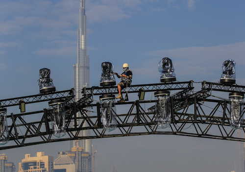 The new N&M Airdomes being installed at the Dubai National Day event. The new N&M Airdomes being installed at the Dubai National Day event.