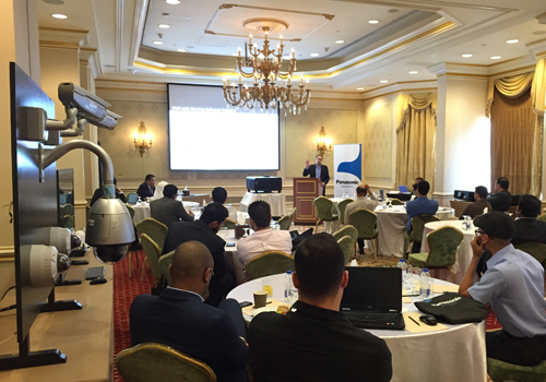 The seminar underway in Qatar. The seminar underway in Qatar.