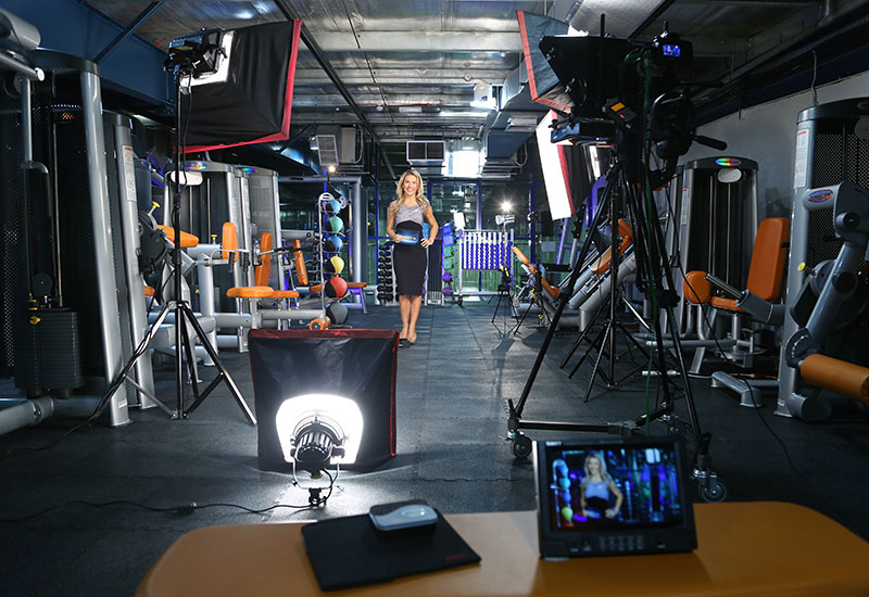 What's Up is one of the local shows filmed in the gym studio. What's Up is one of the local shows filmed in the gym studio.