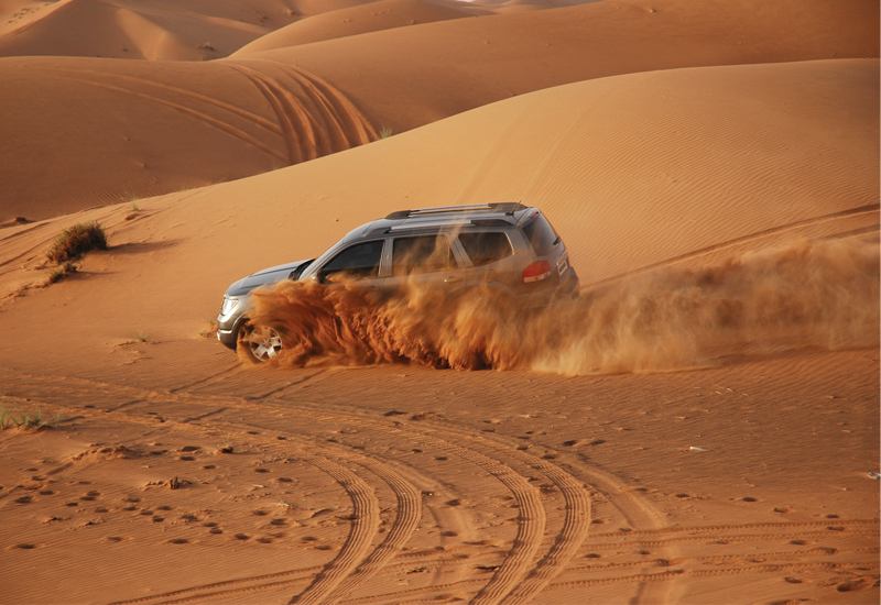 The fact that the UAE's beautiful desert landscape is only a short drive from Dubai city makes the locale even more appealing for producers of car com The fact that the UAE's beautiful desert landscape is only a short drive from Dubai city makes the locale even more appealing for producers of car com