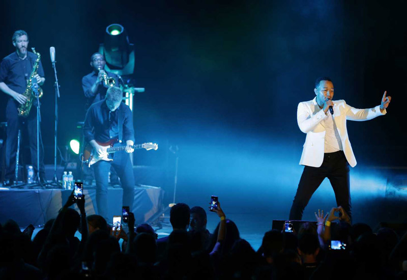 John Legend takes the stage for the festival's opening night. John Legend takes the stage for the festival's opening night.