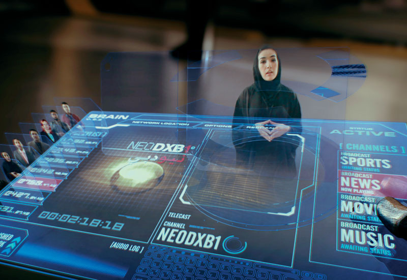 Although most of the shots were created at the desktop, a shot like this required people to be filmed against a green screen. They were then composite Although most of the shots were created at the desktop, a shot like this required people to be filmed against a green screen. They were then composite