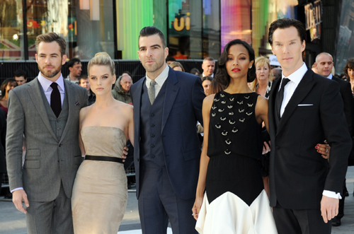 The lead cast of 2013's Star Trek: Into Darkness. The lead cast of 2013's Star Trek: Into Darkness.