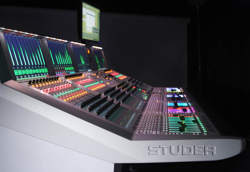 The Studer Soundcraft Vista 9 digital mixing console. The Studer Soundcraft Vista 9 digital mixing console.