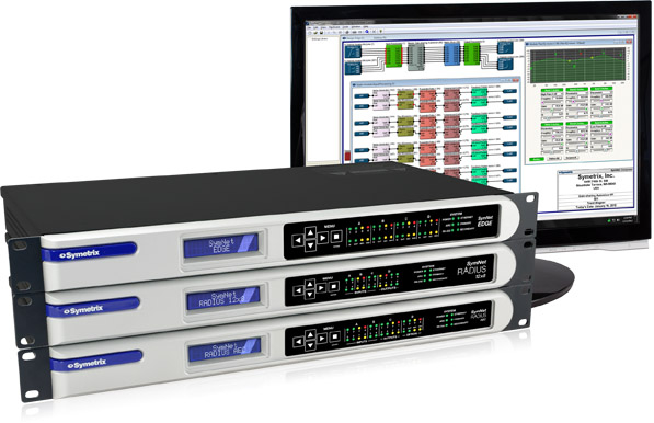 SymNet Edge, Radius 12x8 and Radius AEC will join the selection of Symetrix devices shown at InfoComm MEA 2014. SymNet Edge, Radius 12x8 and Radius AEC will join the selection of Symetrix devices shown at InfoComm MEA 2014.