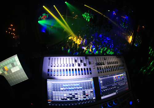 The new Avolites console in action. The new Avolites console in action.
