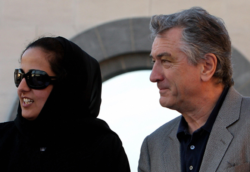Her Excellency Sheikha Al Mayassa bint Hamad bin Khalifa Al-Thani, daughter of the Emir of Qatar, and TFF founder Robert De Niro in Doha. Her Excellency Sheikha Al Mayassa bint Hamad bin Khalifa Al-Thani, daughter of the Emir of Qatar, and TFF founder Robert De Niro in Doha.