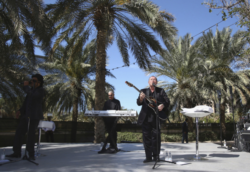 Ali Campbell was joined by Astro and Mickey. Ali Campbell was joined by Astro and Mickey.