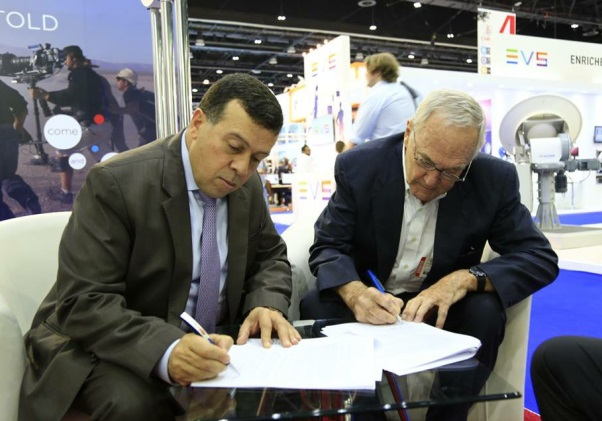 Mohammed al Ajlouni, President at ABS Network (L) and Jim Meadlock, CEO at Telairity sign the partnership agreement. Mohammed al Ajlouni, President at ABS Network (L) and Jim Meadlock, CEO at Telairity sign the partnership agreement.