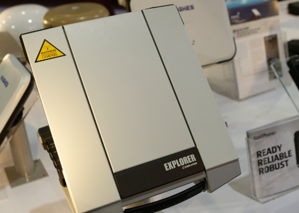 A BGAN HDR terminal on display at GITEX Technology Week. A BGAN HDR terminal on display at GITEX Technology Week.