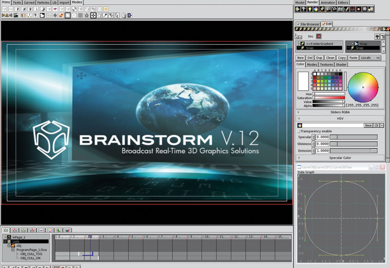 Brainstorm creates graphics Brainstorm creates graphics