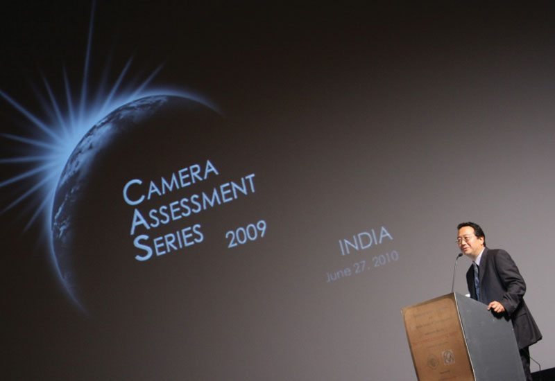President of The American Society of Cinematographers (ASC) Michael Goi addressing the audience President of The American Society of Cinematographers (ASC) Michael Goi addressing the audience