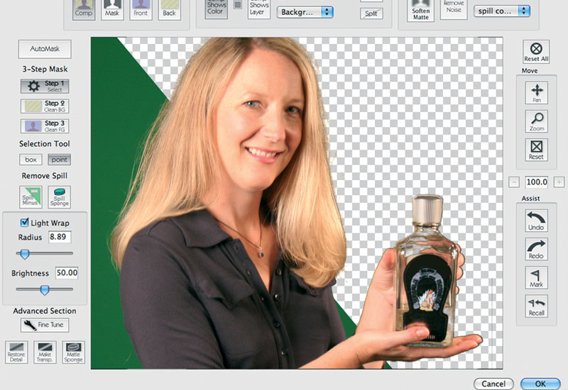 Primatte Chromakey removes a blue/green background from images Primatte Chromakey removes a blue/green background from images