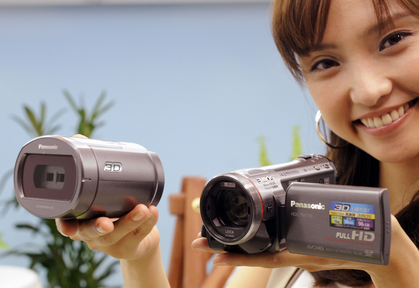 Panasonic will launch a 3D camcorder for consumers in October. Priced at US $1400, the HDC-SDT750 is a 1080p Full HD camcorder that uses an attachable conversion lens to record 3D content (Yoshikazu Tsuno/AFP/Getty Images). IN PICTURES: Panasonic's 3D video cameras