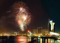 DSF's fireworks festival will be staged alongside Dubai Creek. DSF's fireworks festival will be staged alongside Dubai Creek.