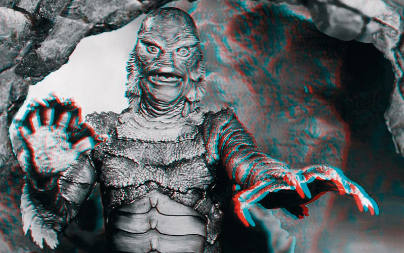 The Creature from the Black Lagoon: The peak of 3D's first wave in the 1950s. The Creature from the Black Lagoon: The peak of 3D's first wave in the 1950s.