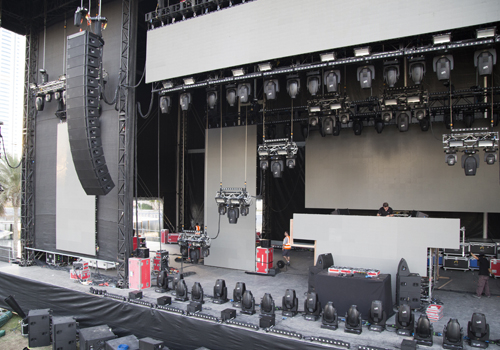 Setting the stage for the spectacular show. Setting the stage for the spectacular show.