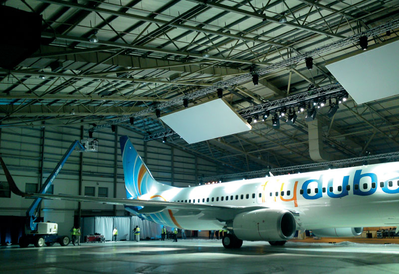 The trussing was installed within a hangar at Dubai Int. Airport. The trussing was installed within a hangar at Dubai Int. Airport.